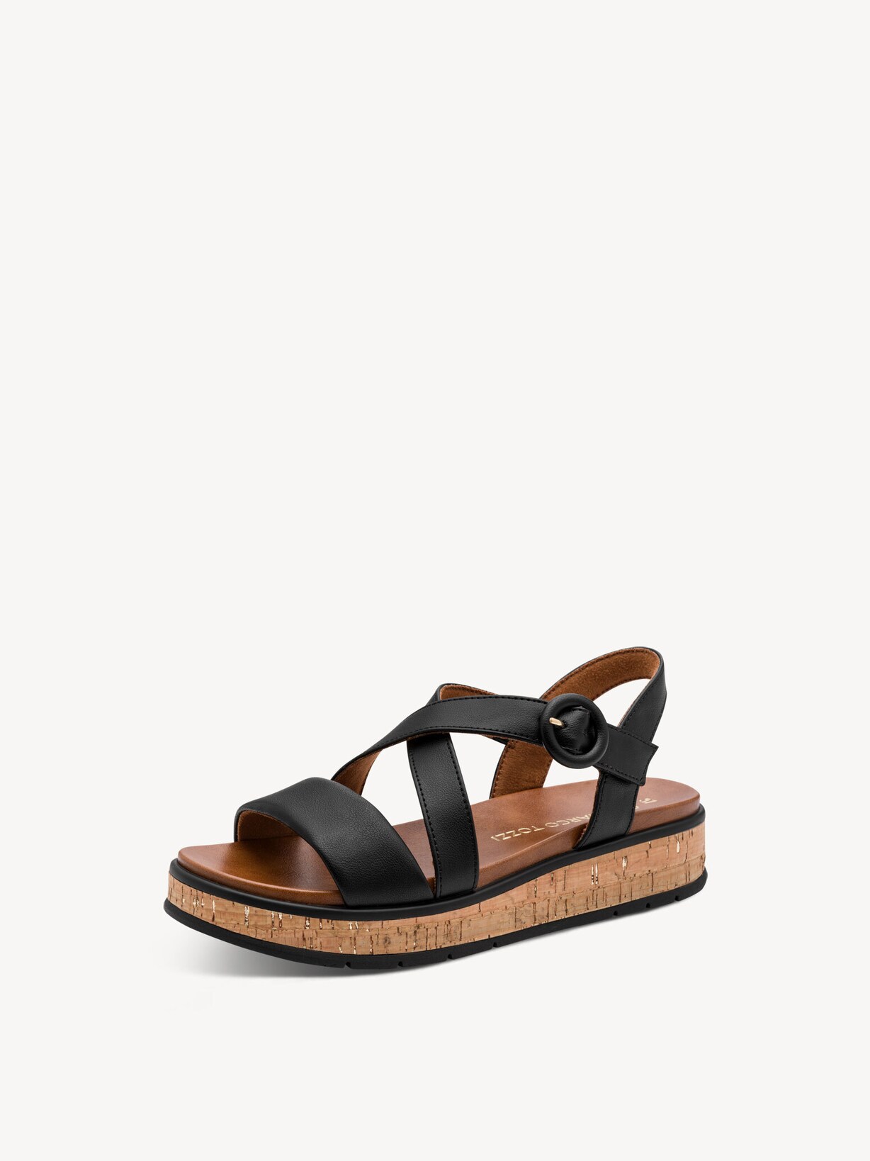 Marco Tozzi, Sandal - sort BLACK, billede 1 af 6