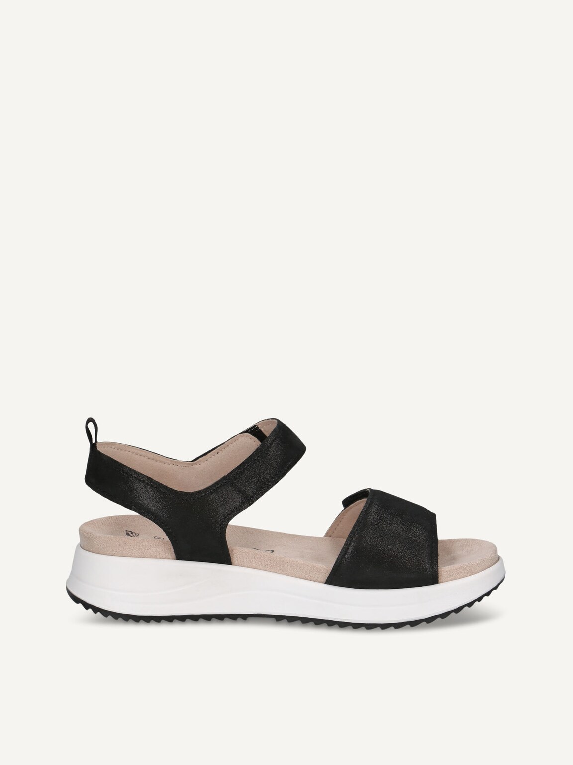 Caprice, Leather Sandal - black BLACK METALLIC, image 3 of 5