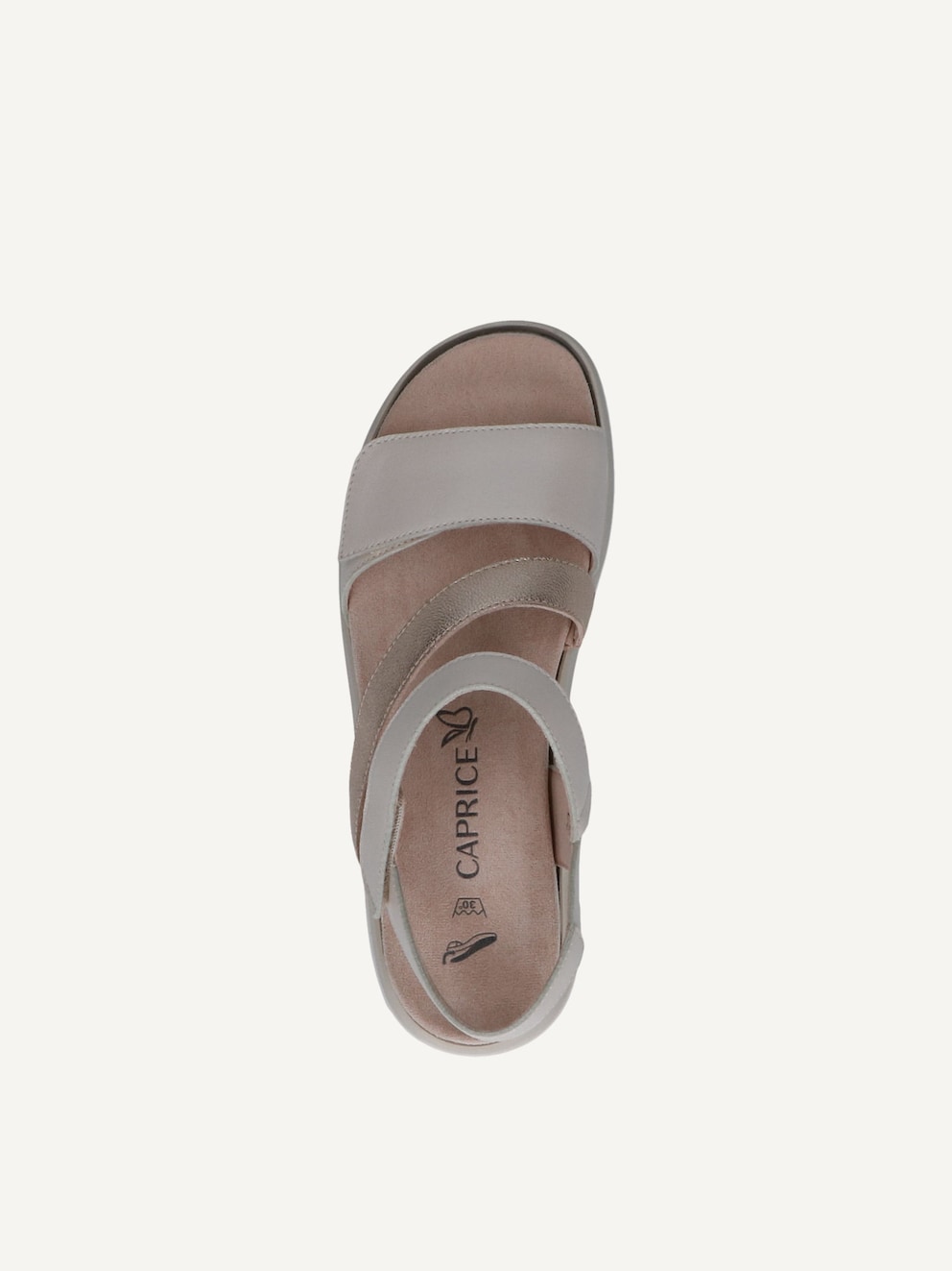 Caprice, Sandale en cuir - blanc OFFWH/LT GOLD, image 5 sur 6