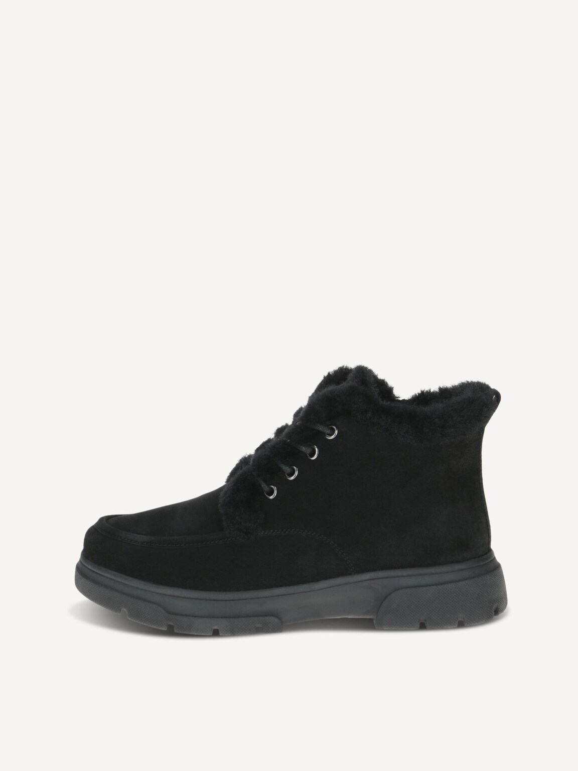 Caprice, Bootie - black warm lining BLACK SUEDE, image 2 of 5