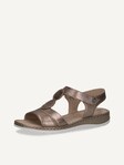 Selected, Caprice, Leather Heeled sandal - brown TAUPE MET.COMB