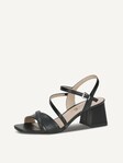 Selected, Caprice, Leather Heeled sandal - black BLACK NAPPA