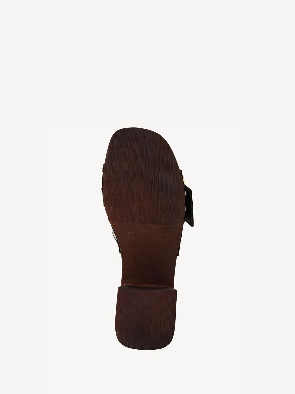 Marco Tozzi, Læder pantolette - sort BLACK, billede 3 af 6