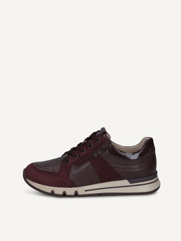 Caprice, Leather Sneaker - red BORDEAUX COMB, image 3 of 6