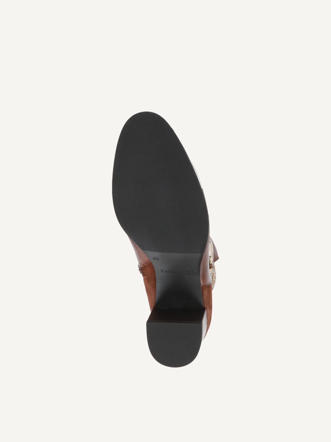 Caprice, Leather Bootie - brown COGNAC COMB, image 4 of 5