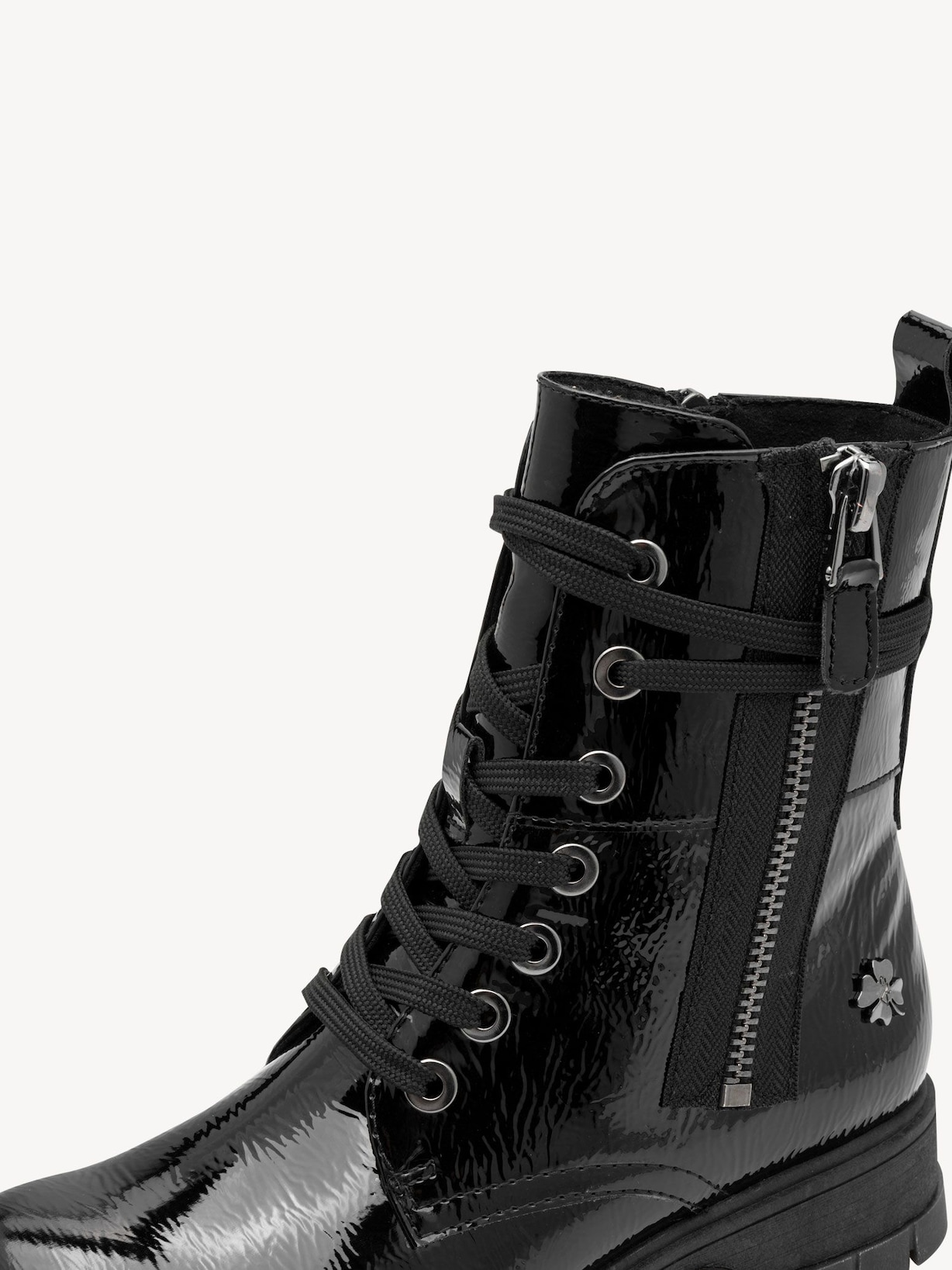 Marco Tozzi, Kotníčková obuv - černá BLACK PATENT, obrázek 4 z 6