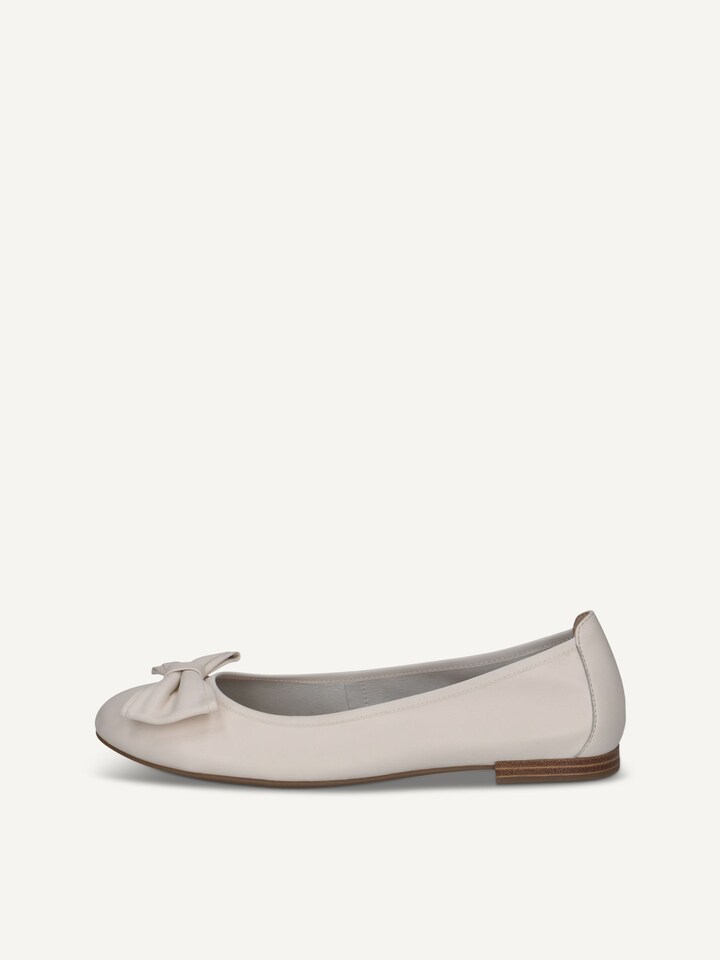 Caprice, Ballerine en cuir - jaune VANILLA NAPPA