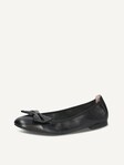 Not selected, Caprice, Leather Ballerina - black BLACK NAPPA