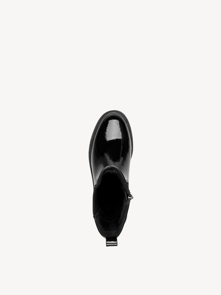 Marco Tozzi, Chelsea boot - black, BLACK PATENT, Image 3 of 6