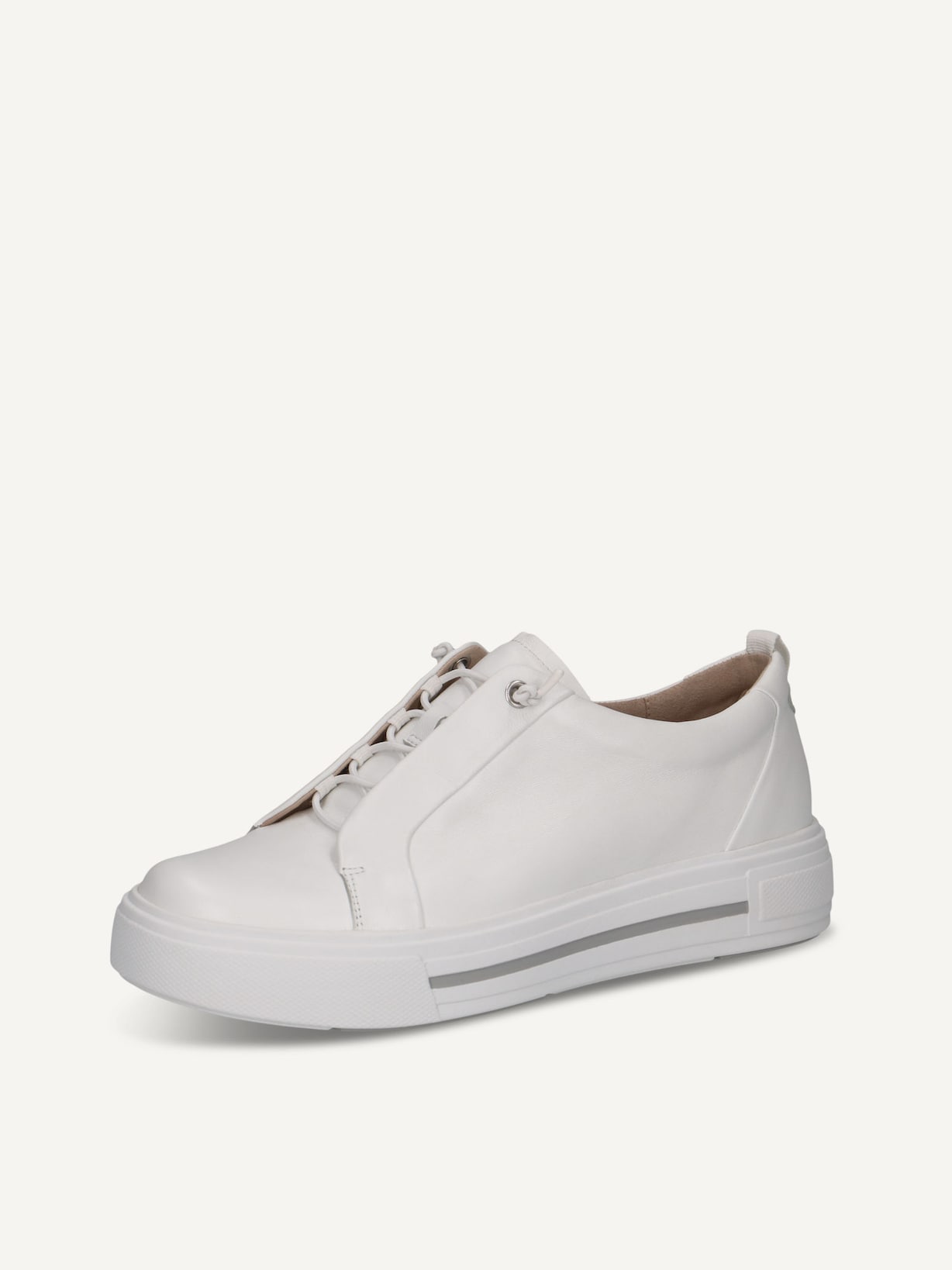 Caprice, Basket en cuir - blanc WHITE NAPPA, image 2 sur 5