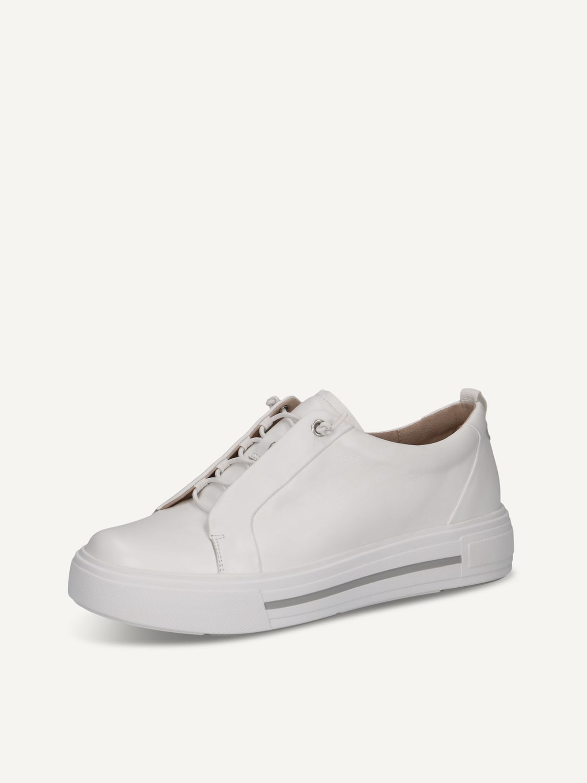 Caprice, Leather Sneaker - white WHITE NAPPA, image 1 of 5