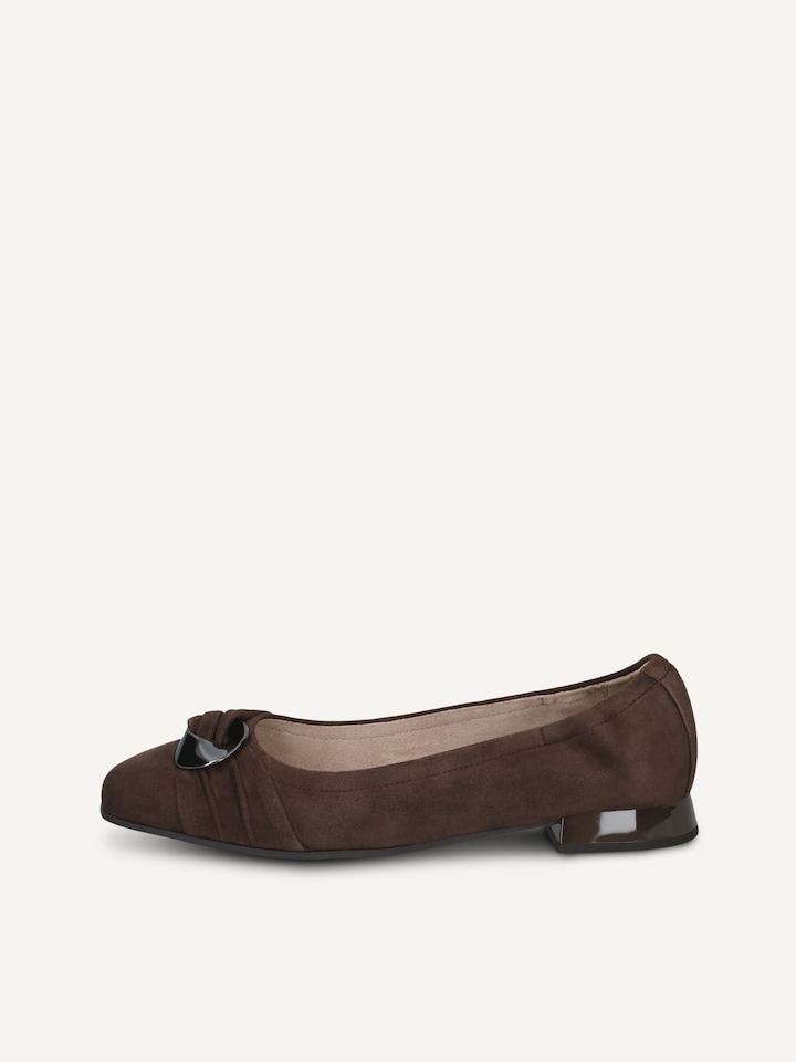 Caprice, Lederballerina - braun DK BROWN SUEDE