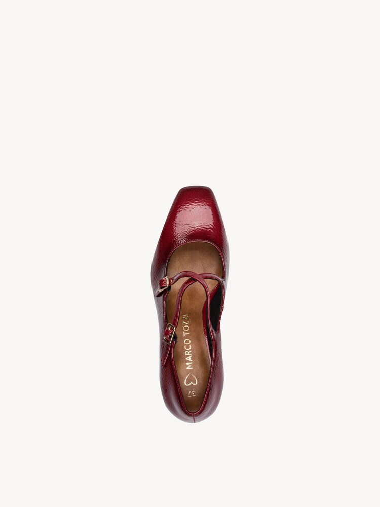 Marco Tozzi, Pumps - rot DK.RED PAT., Bild 3 von 6