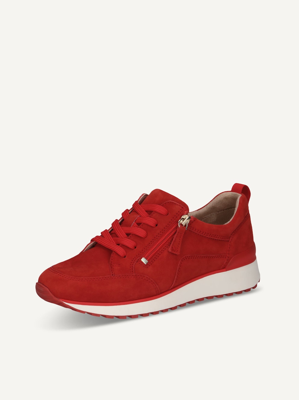 Caprice, Basket en cuir - rouge RED SUEDE, image 2 sur 5