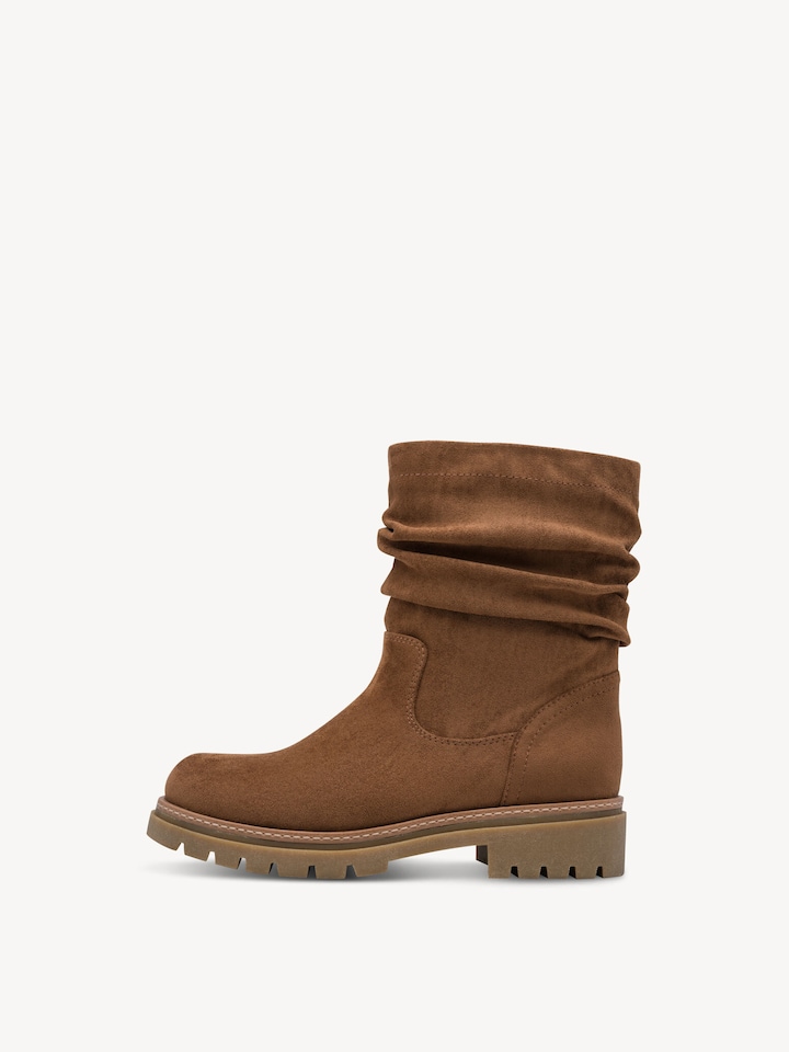 Marco Tozzi, Bootie - brown warm lining, CARAMEL