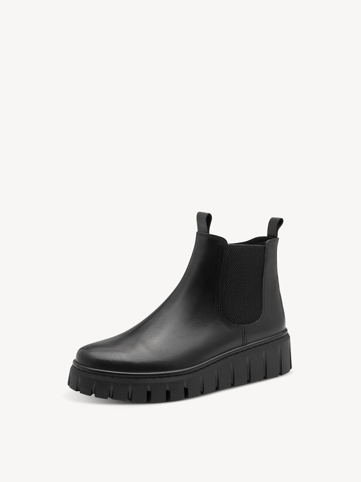 Marco Tozzi, Leren Chelseaboot - zwart BLACK, afbeelding 1 van 6