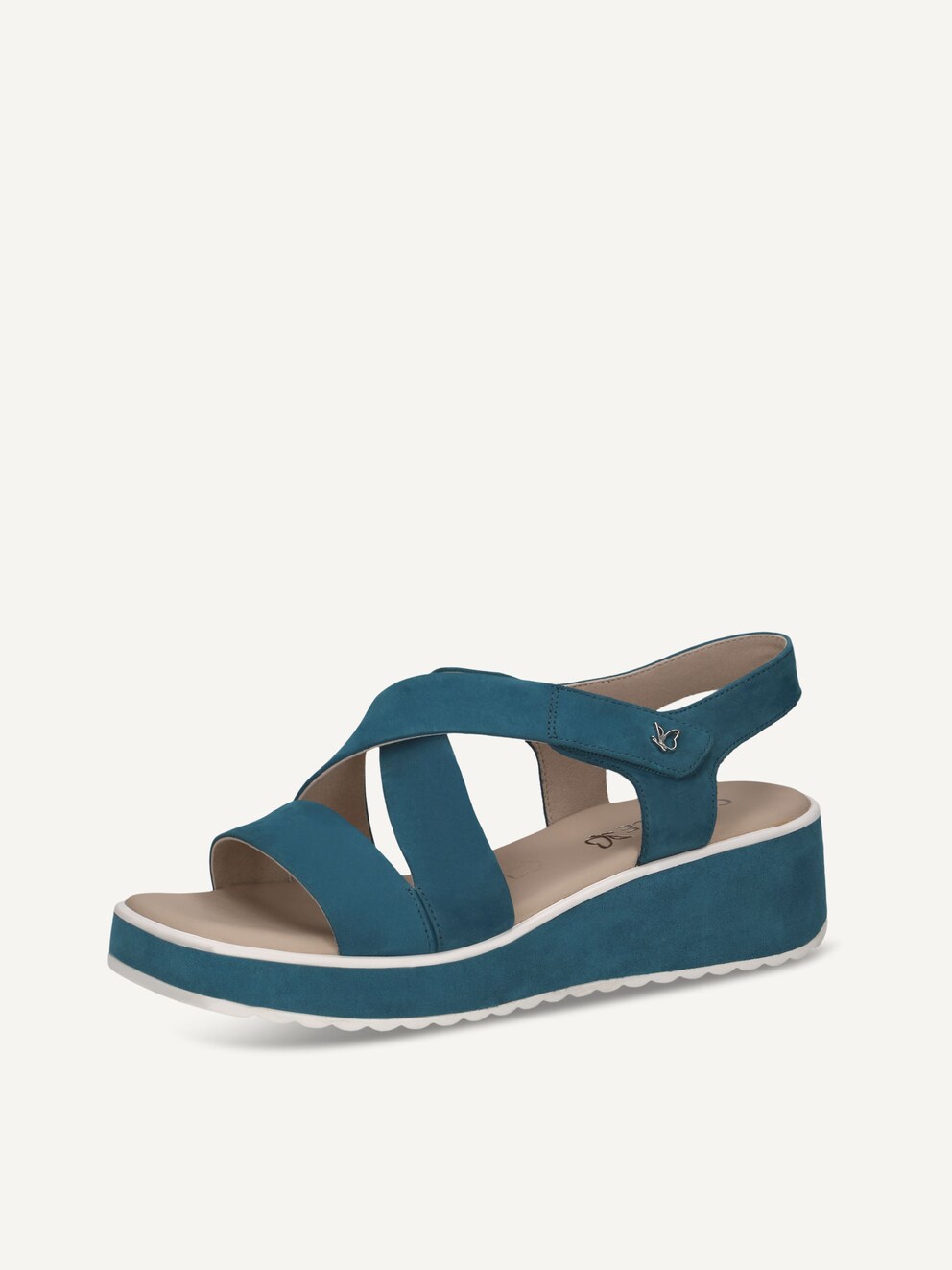 Caprice, Sandale en cuir - bleu BLUE NUBUC, image 2 sur 5
