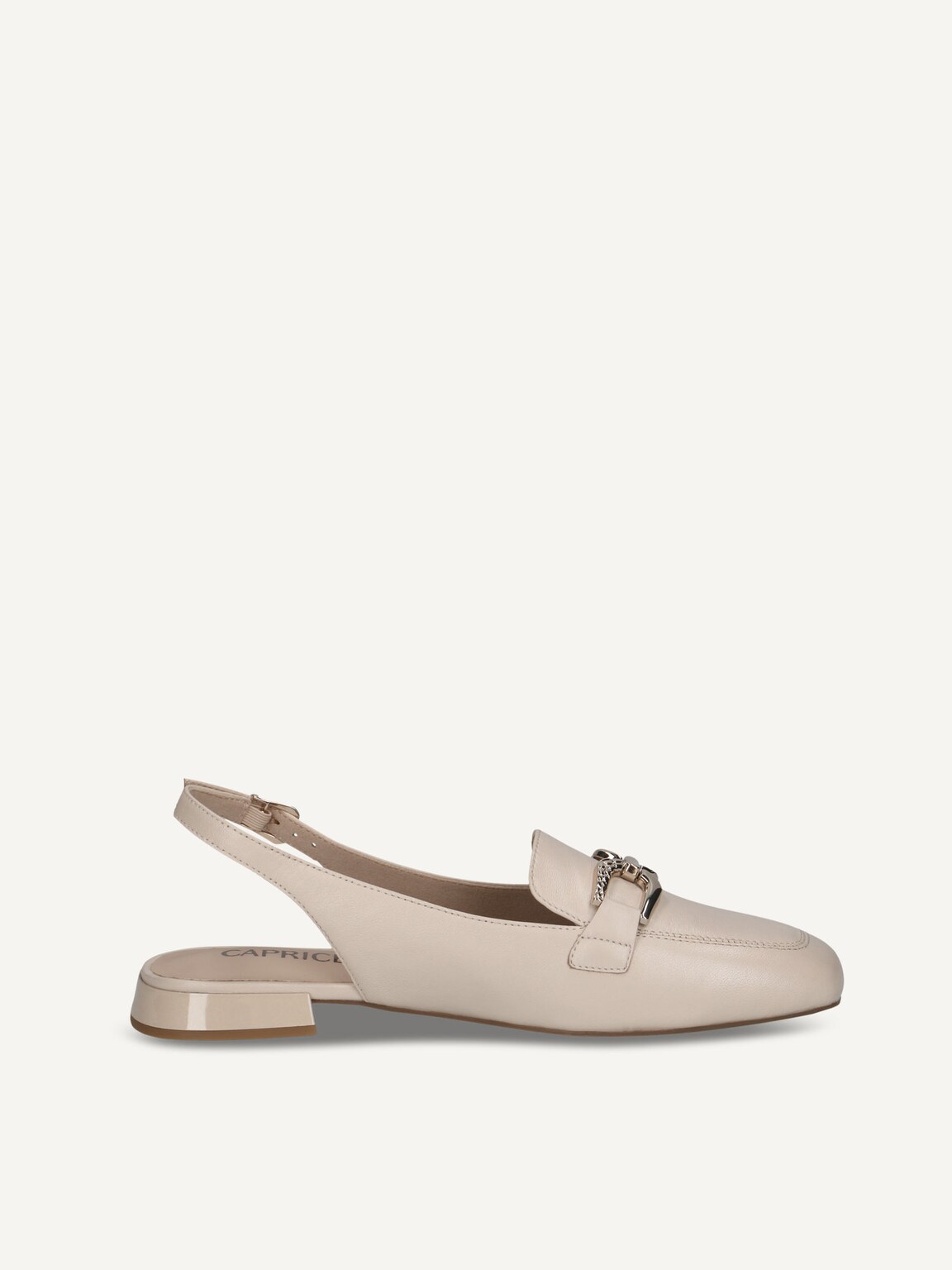 Caprice, Leather sling pumps - beige CREAM PERLATO, image 4 of 6
