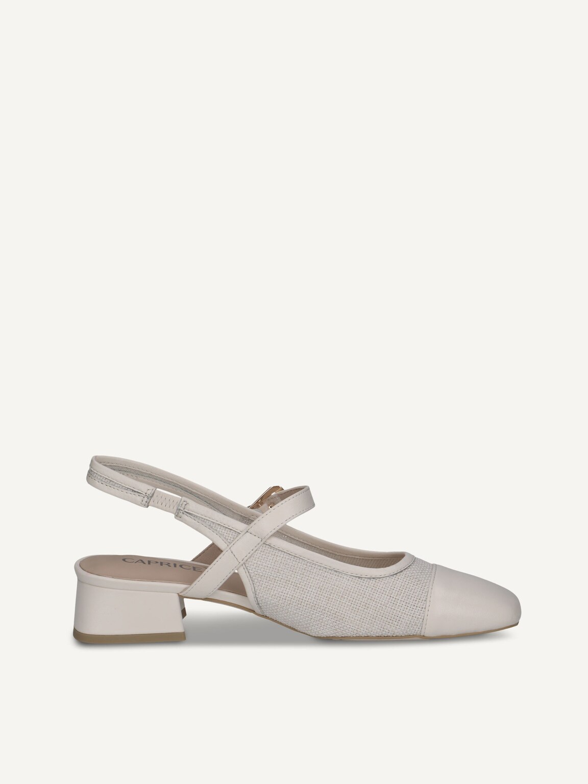 Caprice, Sling pumps - yellow VANILLA/OFFWH., image 3 of 5