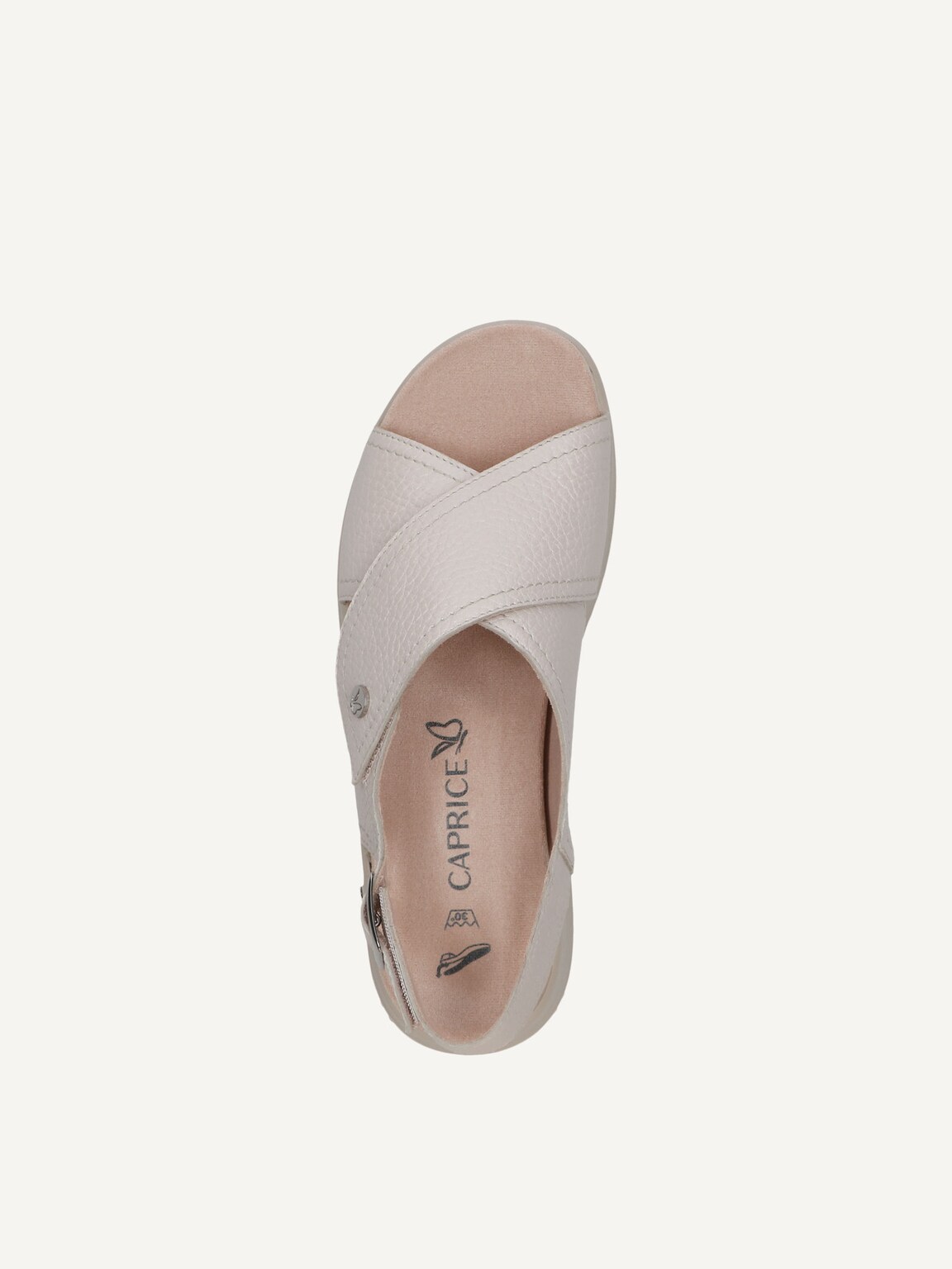 Caprice, Leather Sandal - white PEARL PERL DEE, image 6 of 6