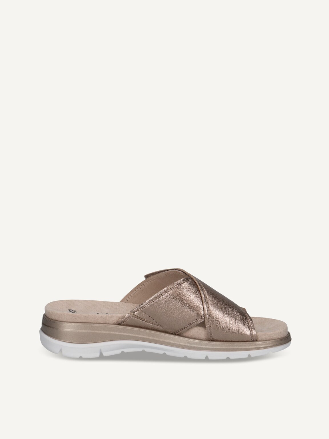 Caprice, Leather Mule - brown TAUPE METALLIC, image 4 of 6