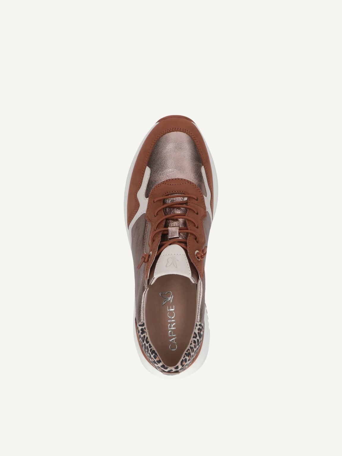 Caprice, Leather Sneaker - brown COGNAC COMB, image 6 of 6