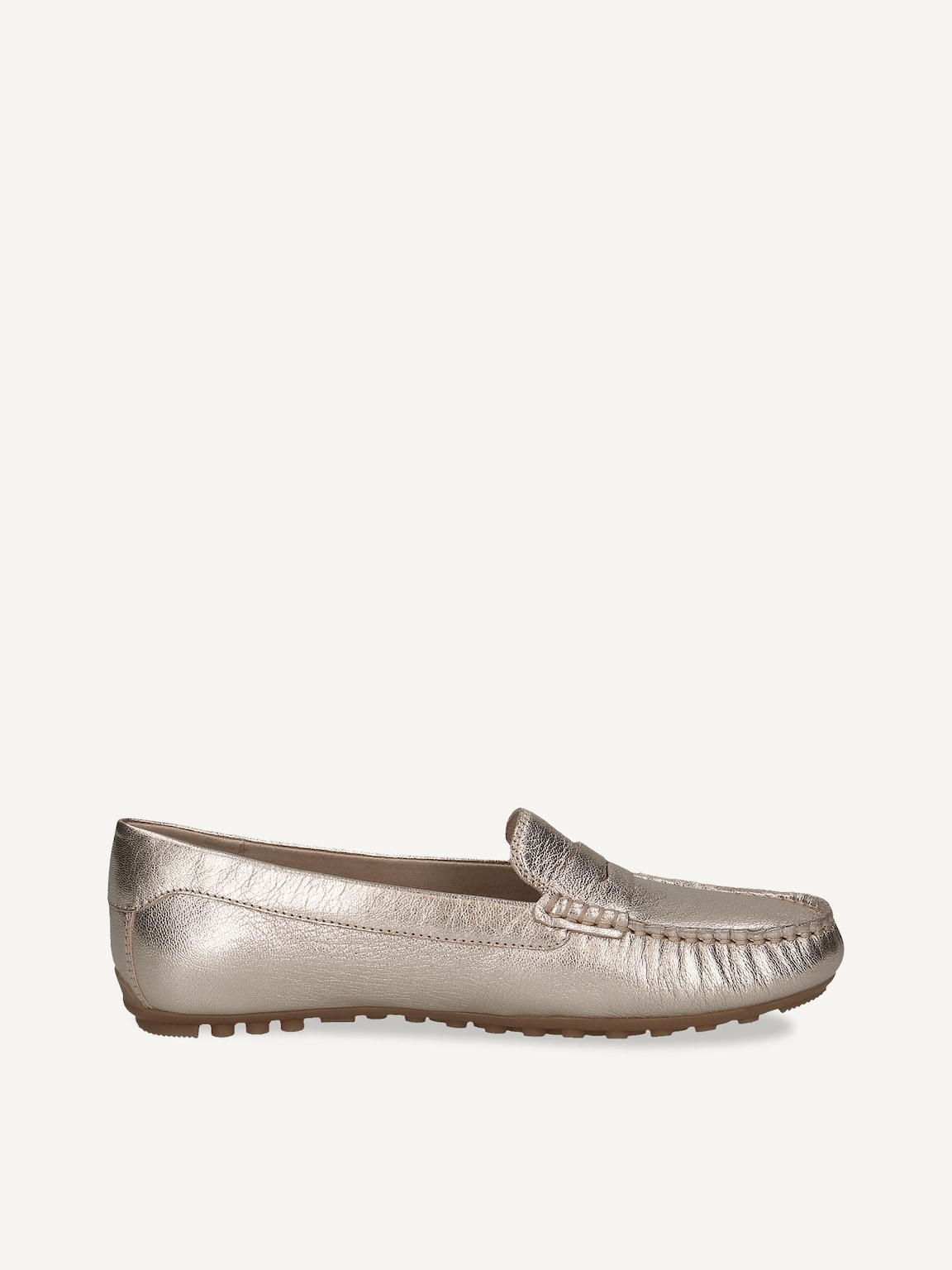 Caprice, Leather Moccasin - metallic PLATIN METAL., image 3 of 5