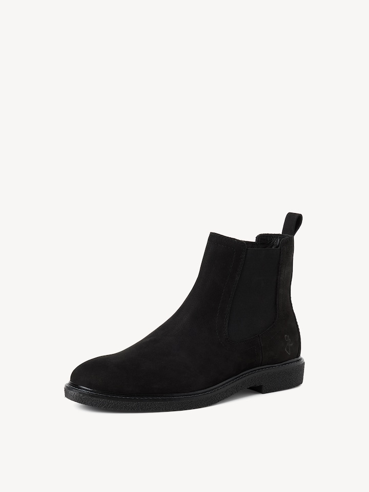 Marco Tozzi, Bottine Chelsea en cuir - noir BLACK