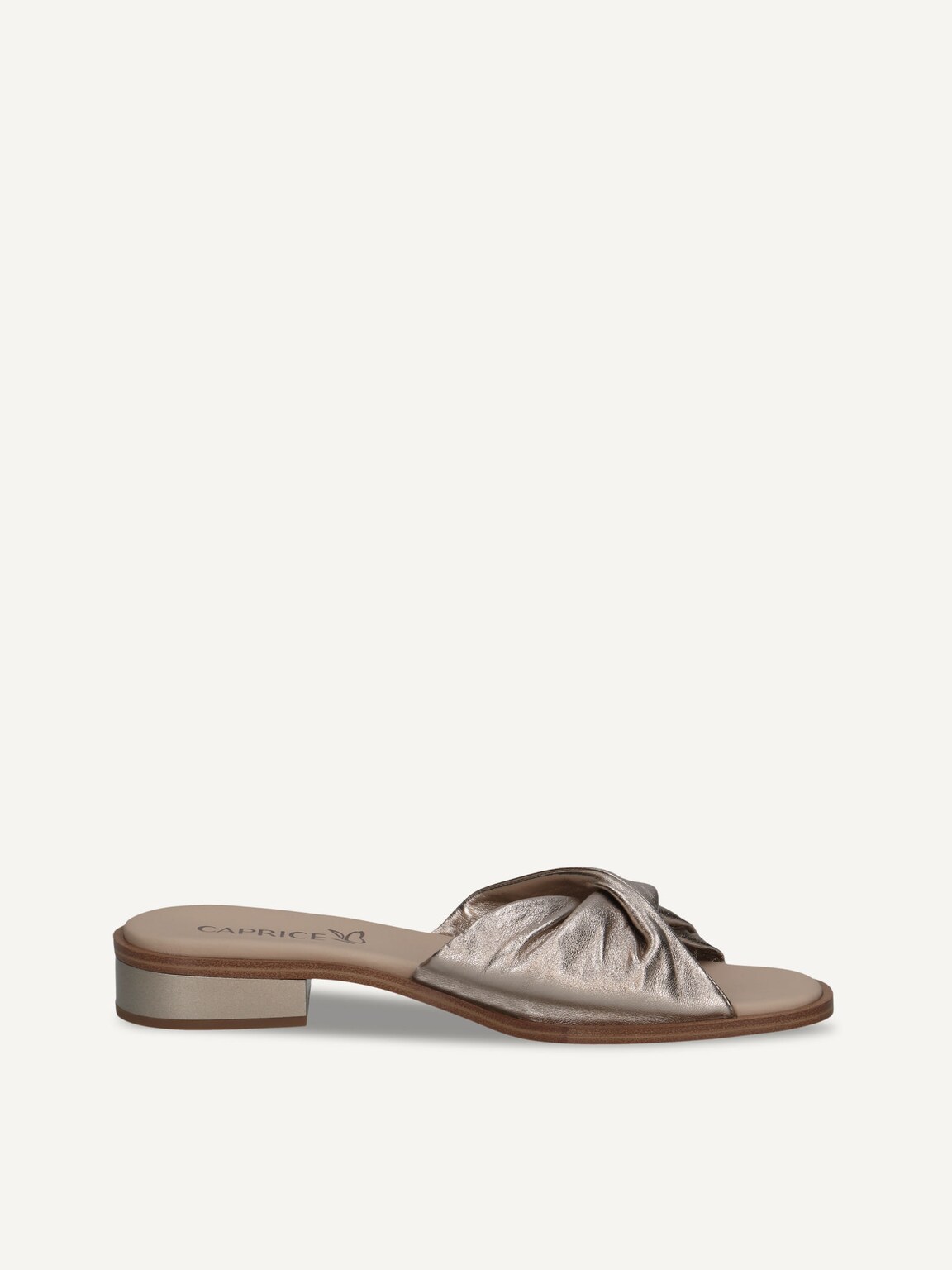 Caprice, Leather Mule - brown TAUPE METALLIC, image 4 of 6