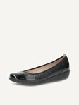 Not selected, Caprice, Leather Ballerina - black BLACK NAPPA CO