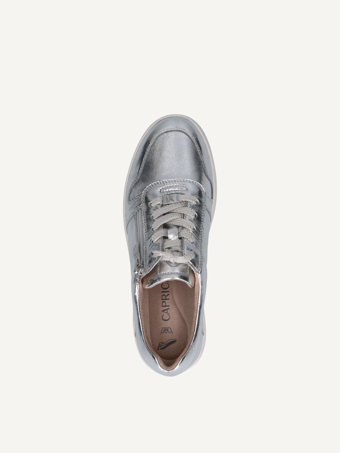 Caprice, Leather Sneaker - silver SILVER, image 6 of 6