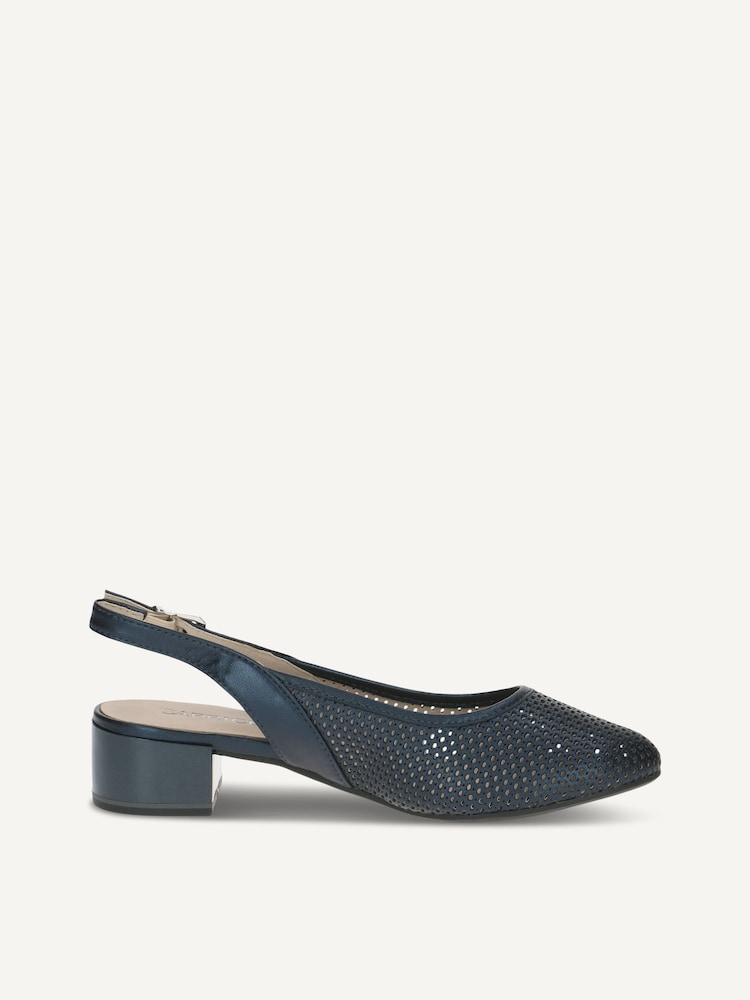 Caprice, Escarpin en cuir - bleu NAVY PERLATO, image 3 sur 5