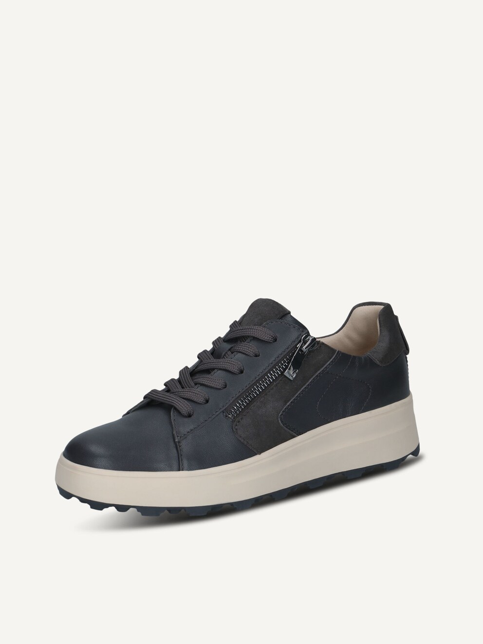 Caprice, Ledersneaker - grau DK GREY COMB, Bild 2 von 5