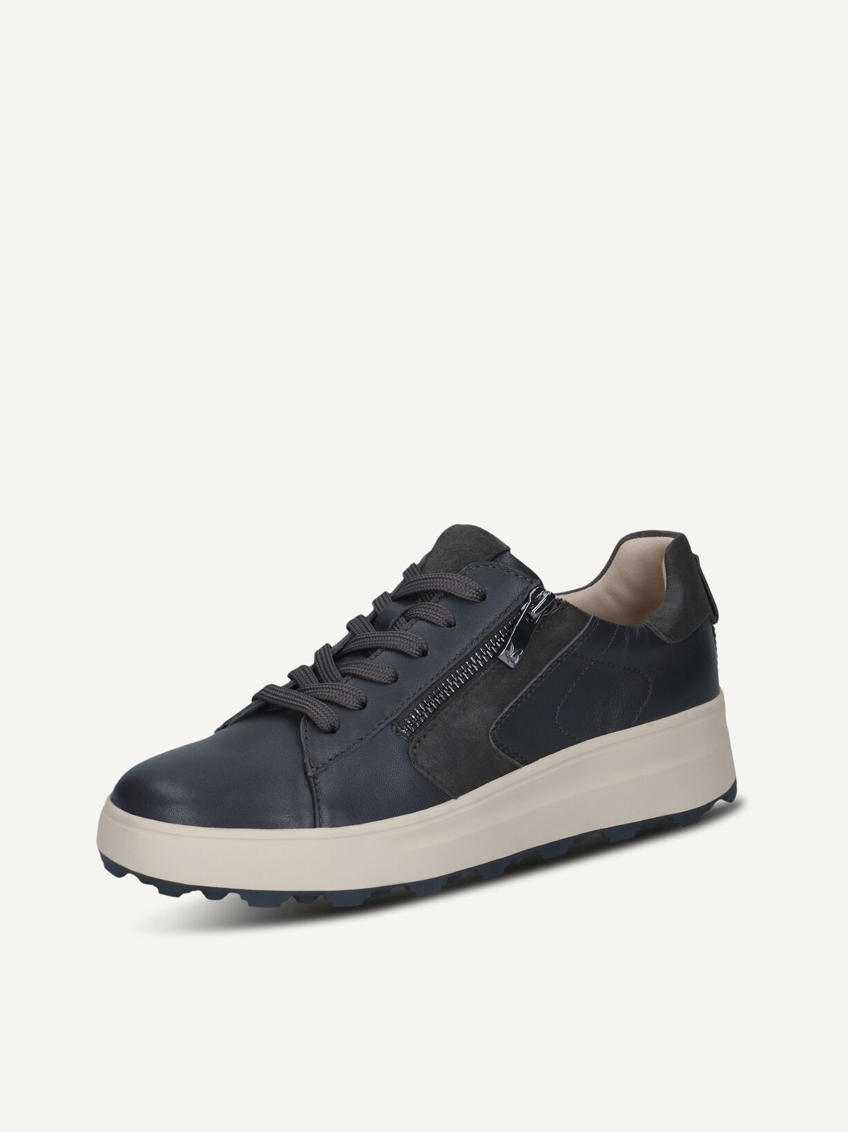 Caprice, Ledersneaker - grau DK GREY COMB, Bild 2 von 5
