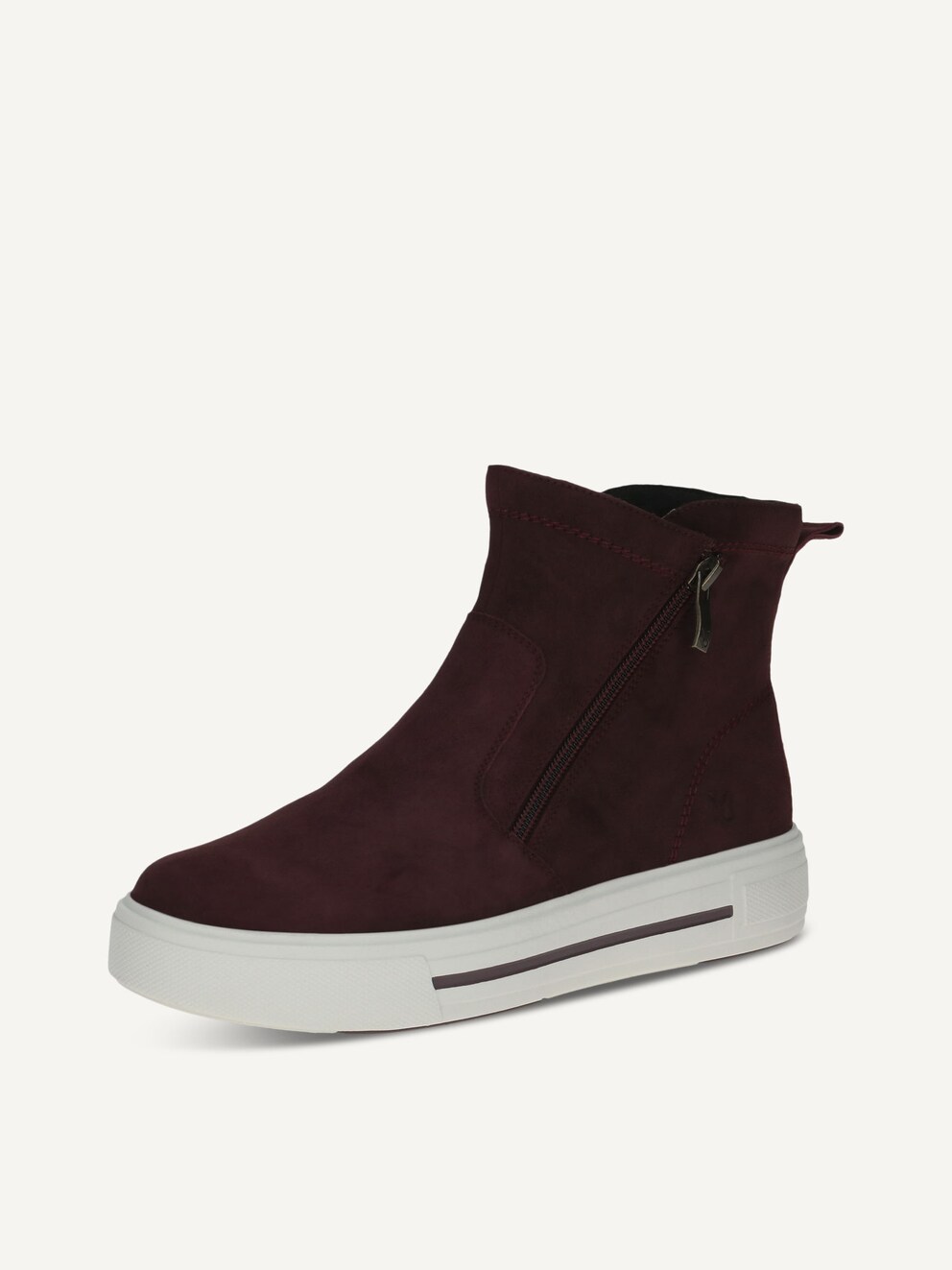 Caprice, Leather Bootie - red BORDEAUX SUEDE, image 1 of 6