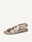 Not selected, Caprice, Leather Sandal - metallic PLATIN METAL.