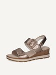 Not selected, Caprice, Leather Heeled sandal - brown TAUPE METALLIC