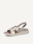 Not selected, Caprice, Leather Sandal - metallic LT.GOLD METAL.