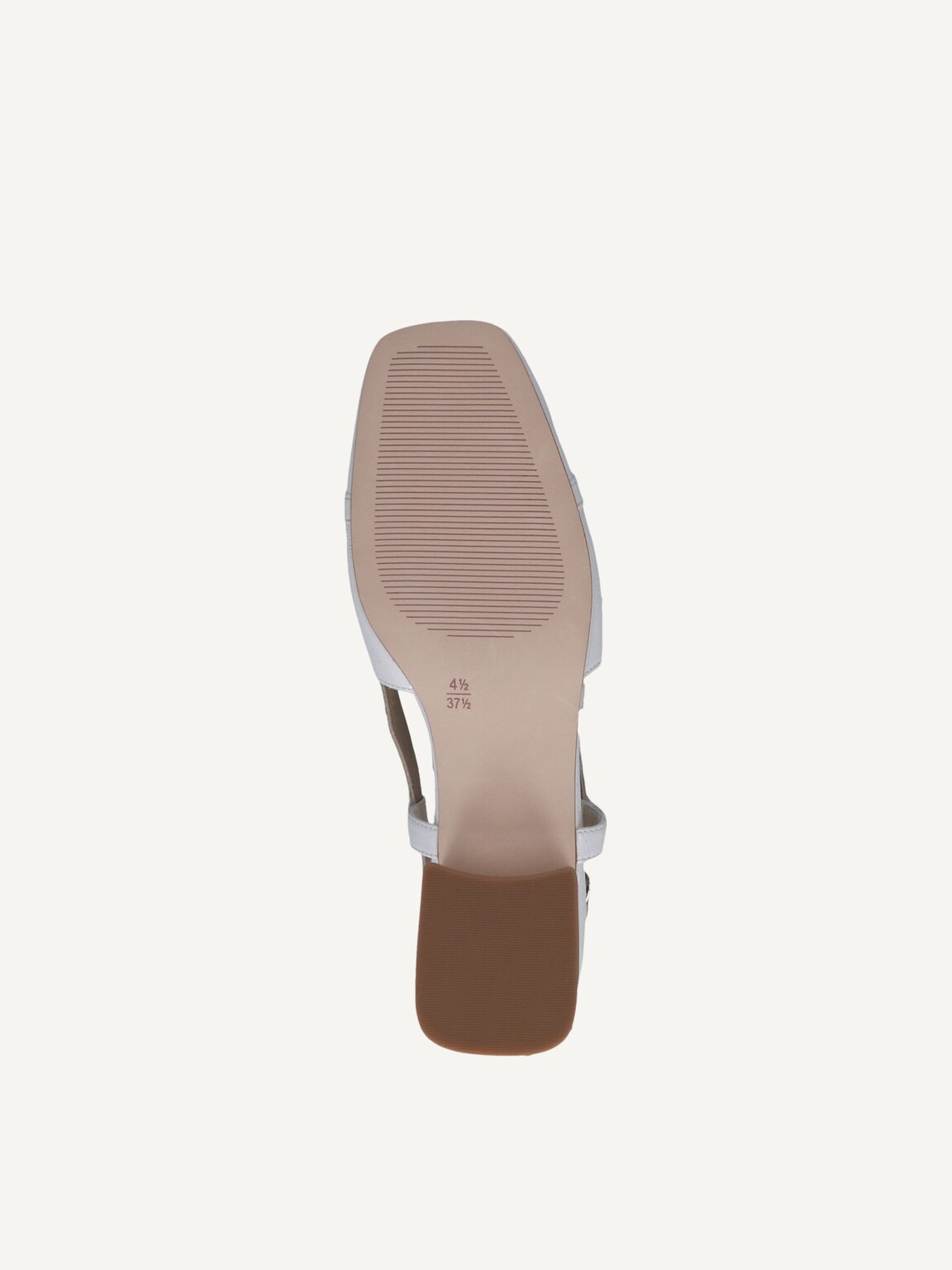 Caprice, Leather sling pumps - white WHITE NAPLAK, image 5 of 6