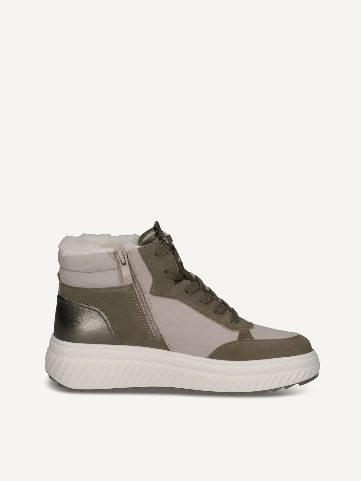 Caprice, Leather Bootie - green warm lining SALVIA COMB, image 3 of 5