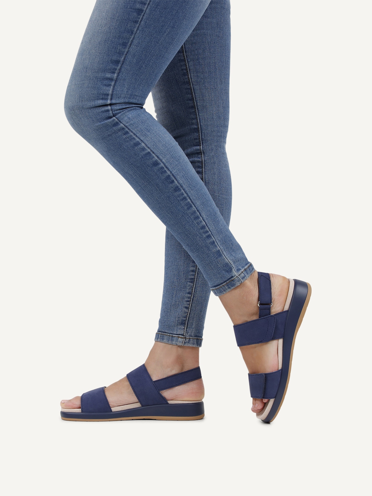 Caprice, Sandale en cuir - bleu OCEAN NUBUC, image 2 sur 6