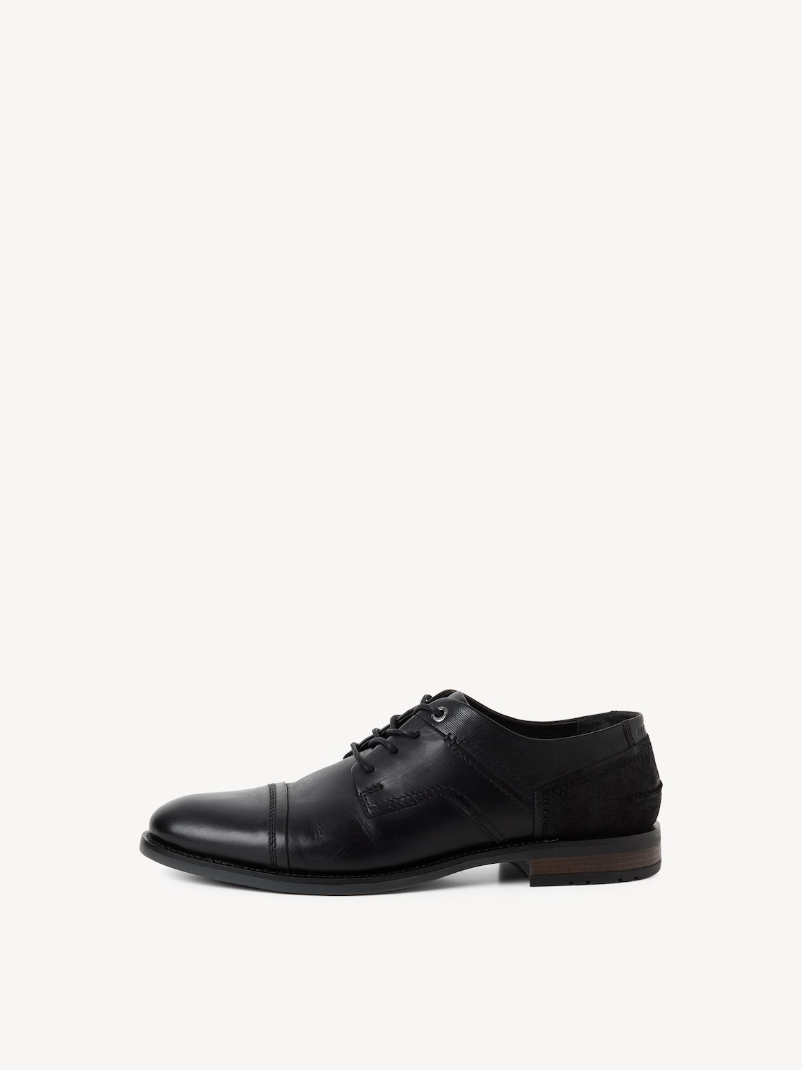Marco Tozzi, Leather Low shoes - black, BLACK, Image 1 of 6