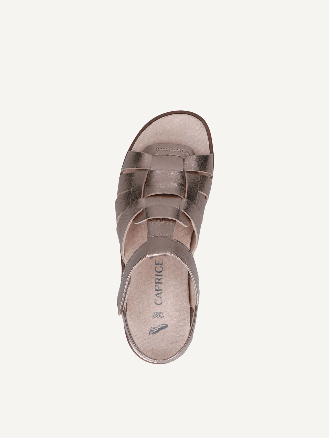 Caprice, Leather Sandal - brown TAUPE METALLIC, image 5 of 5