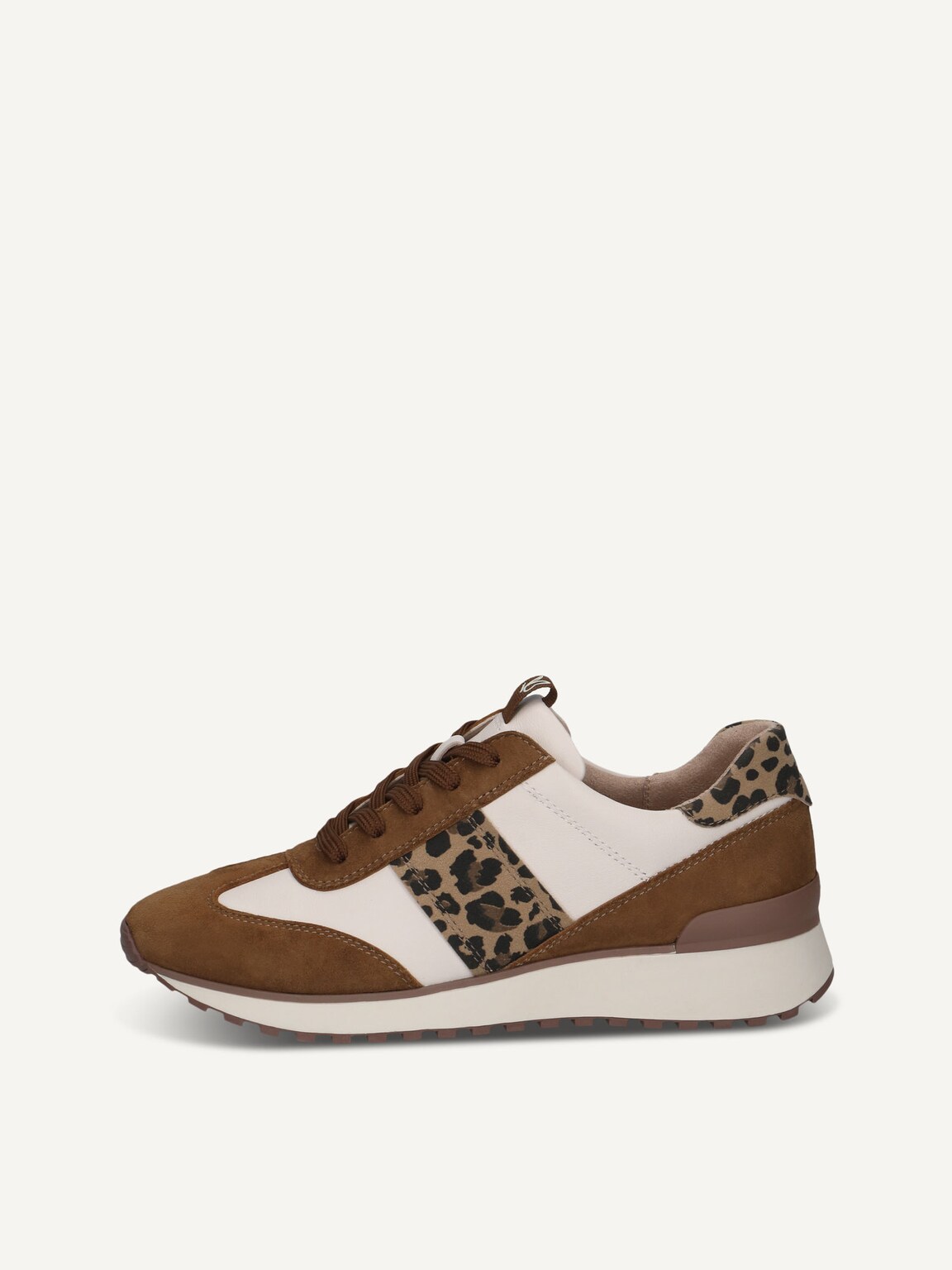 Caprice, Leather Sneaker - brown BROWN/OFFWHITE, image 3 of 6