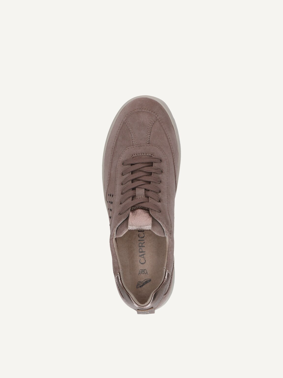 Caprice, Leather Sneaker - beige TAUPE COMB, image 5 of 5