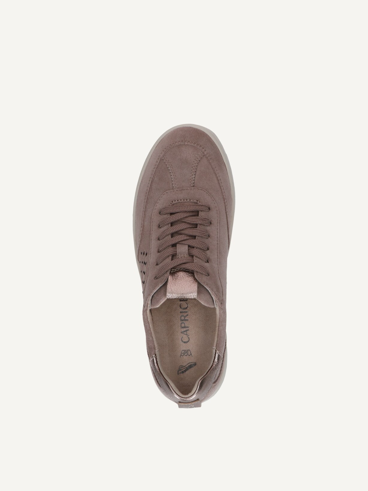 Caprice, Ledersneaker - beige TAUPE COMB, Bild 4 von 5