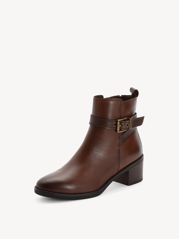 Marco Tozzi, Lederstiefelette - braun CHESTNUT COMB