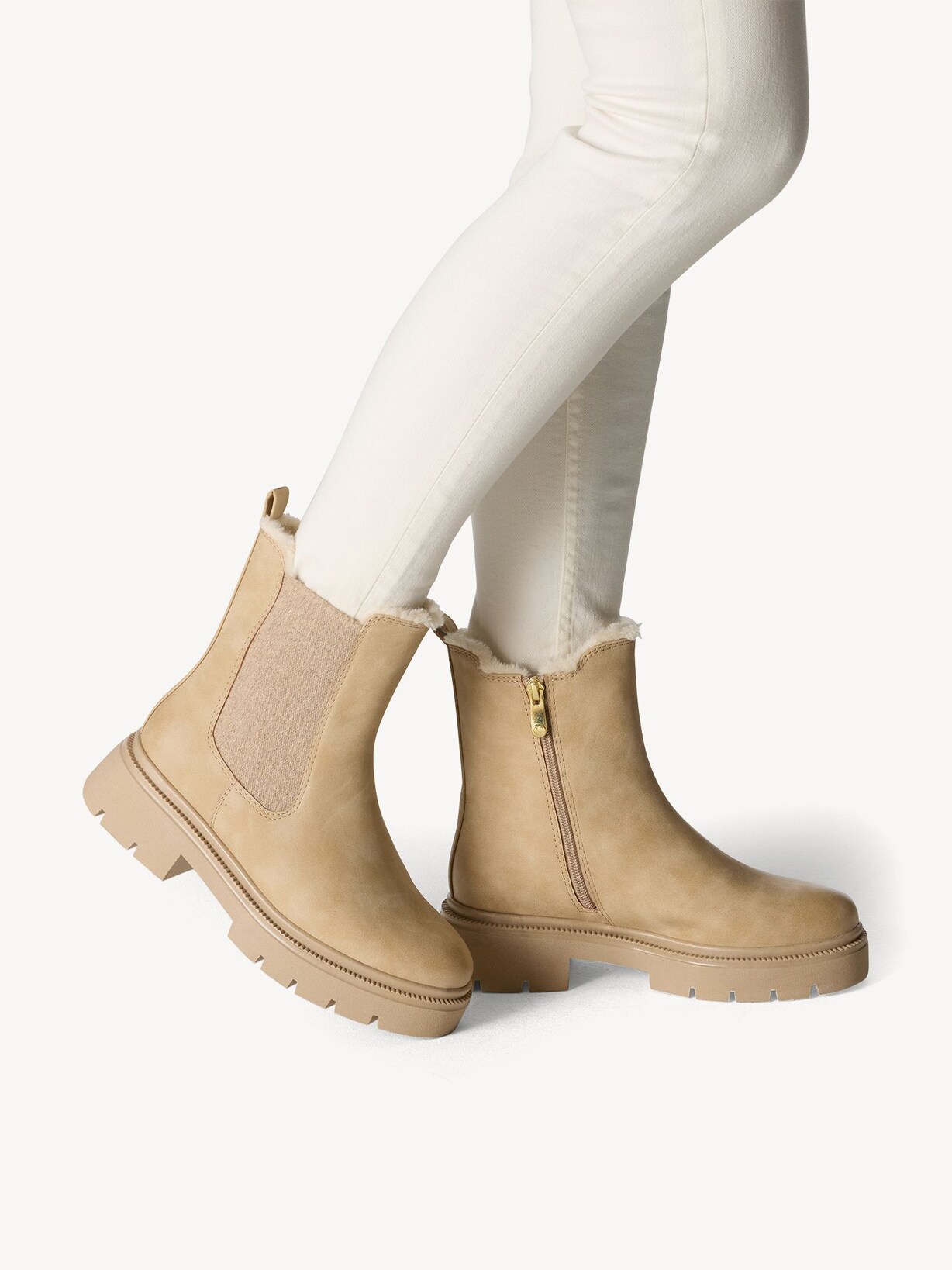 Marco Tozzi, Chelsea Boot - beige Warmfutter BEIGE, Bild 2 von 7