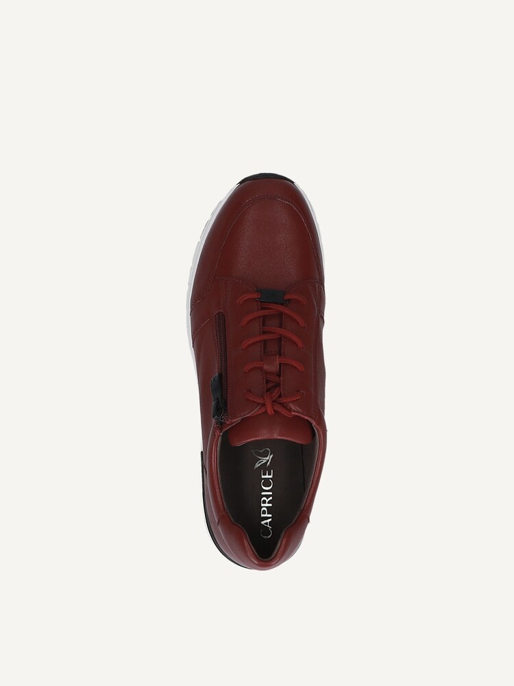 Caprice, Basket en cuir - rouge BORDEAUX NAPPA, image 4 sur 5