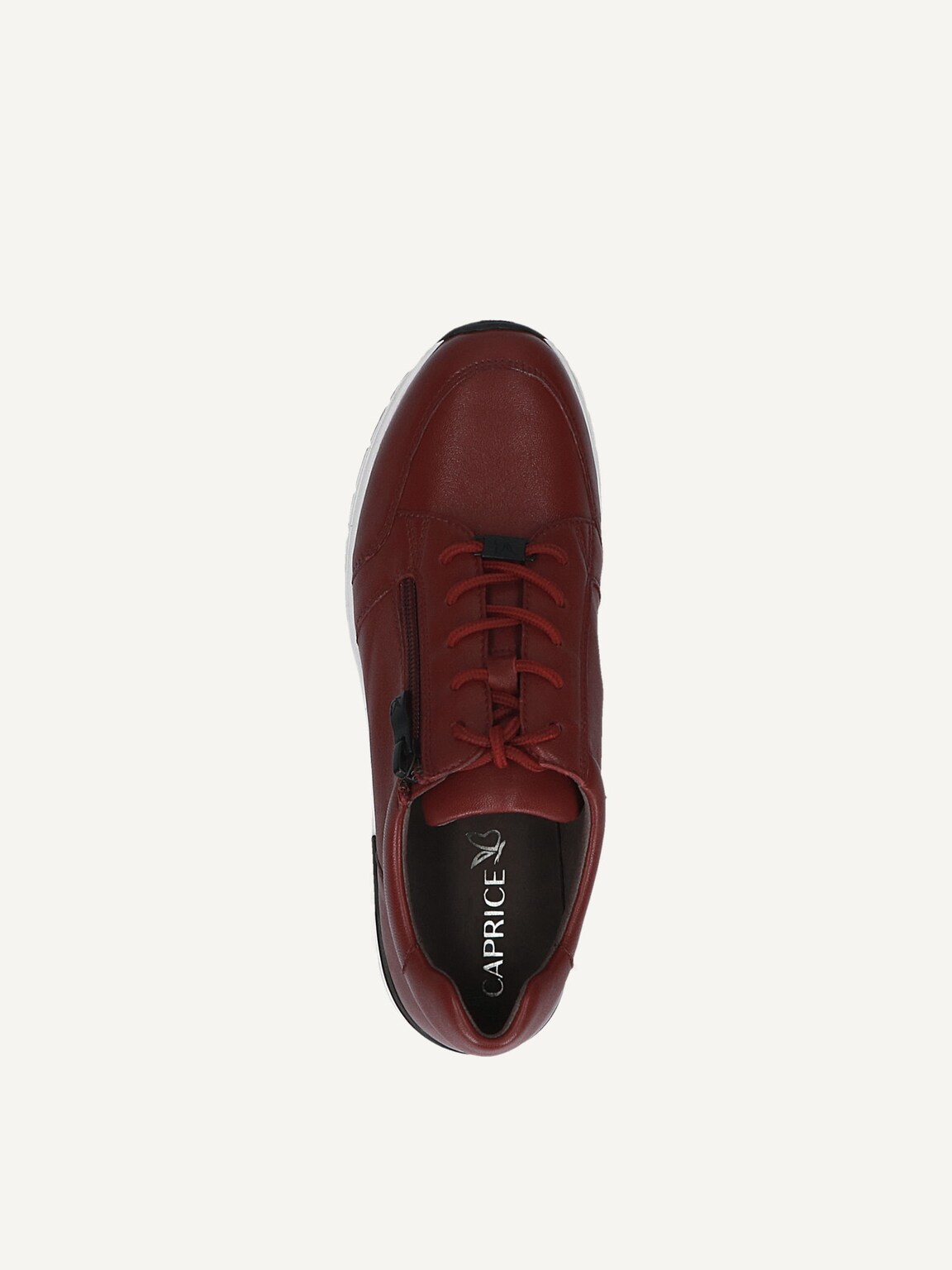 Caprice, Leather Sneaker - red BORDEAUX NAPPA, image 5 of 5